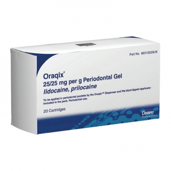 Oraqix Periodontal Gel Cartridges (Lidocaine)