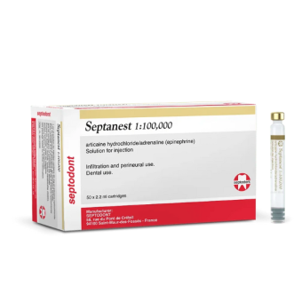 Septanest Articaine Anaesthetic 1:100000 2.2ml Solution 