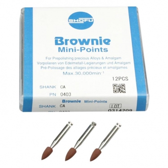 Shofu Brownie Polishing Stones CA Mini Point 0403