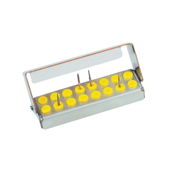 Plug`in 16 Hole Bur Holder Yellow 