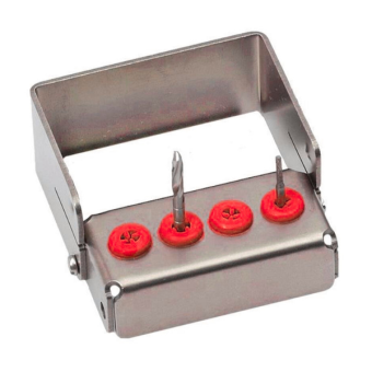 Plug`in 4 Hole Bur Holder Red 