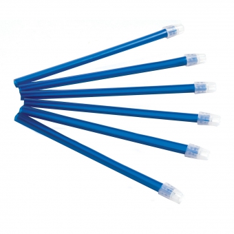 Saliva Ejectors Blue with Clear Removable Tip
