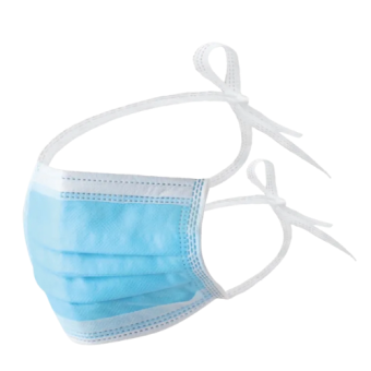 PURE Face Masks Non-latex Type IIR Blue Tie-on 