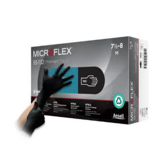 Microflex MidKnight Touch Nitrile Examination Gloves x100 Extra Small (5.5 - 6) 