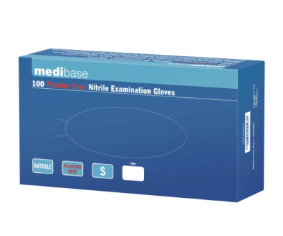 Medibase White Nitrile Powder Free Gloves Small 