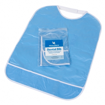 Reusable Patient Bibs Light Blue 