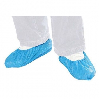 Disposable Overshoes Shoe Covers Blue