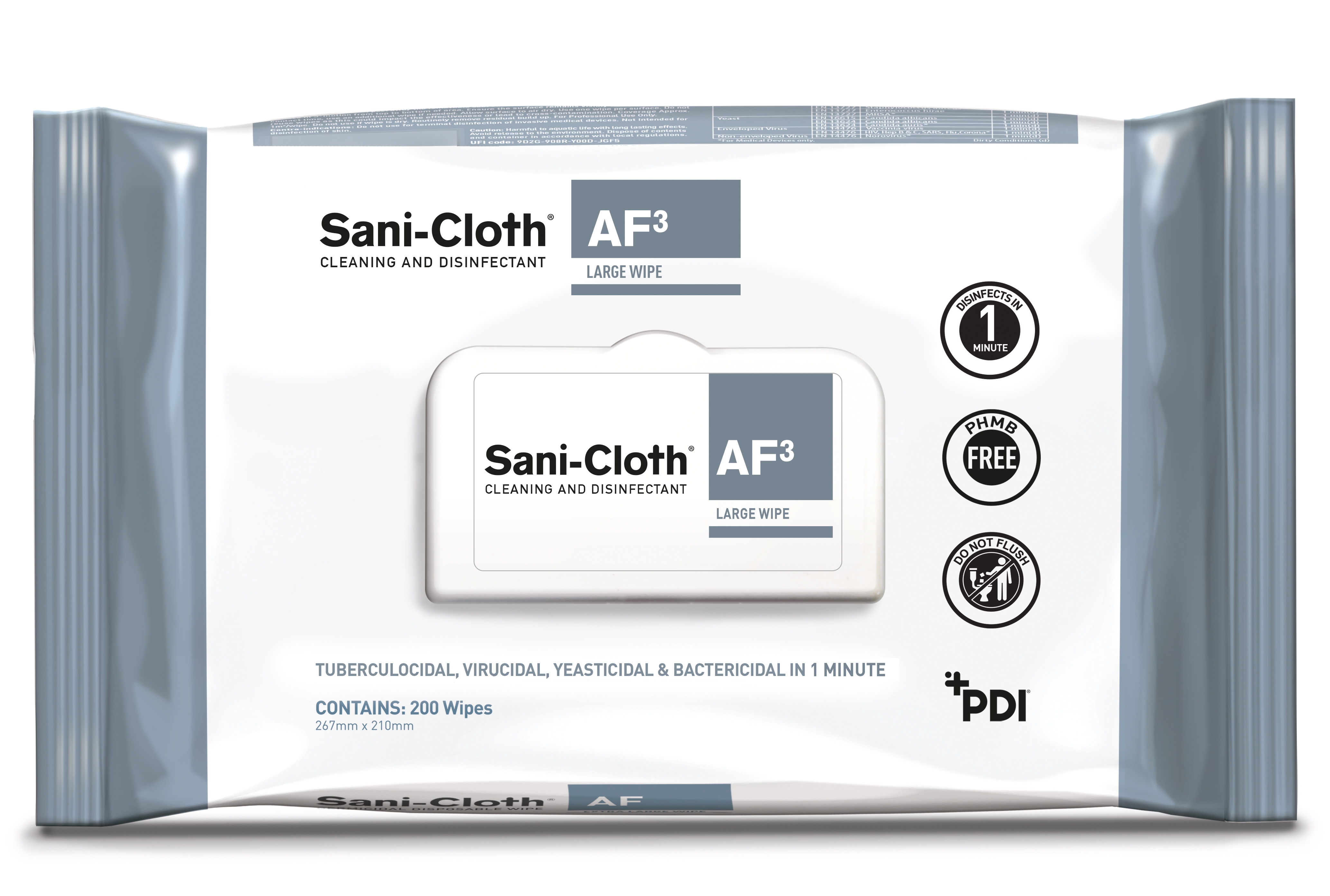 PDI Sani-Cloth Universal AF Wipes Flow Pack 200 - Next Dental UK
