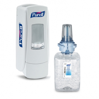 Purell ADX Advanced Hand Sanitiser Gel 700ml Refill + Dispenser