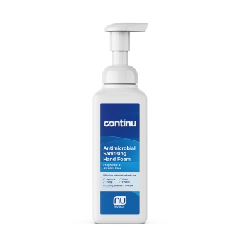 Continu Anti-Microbial Hand Sanitiser Foam 600ml Bottle Fragrance and Alcohol Free 