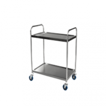 Surgical Stainless Steel Small Medical Trolley 2 Tier