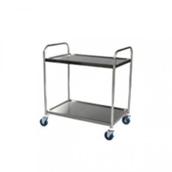 Surgical Stainless Steel Large Medical Trolley 2 Tier