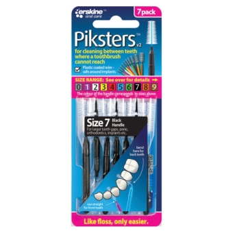 Piksters Interdental Brushes Black 7 