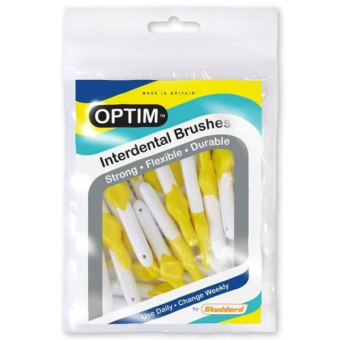 OPTIM Interdental Brush Bulk Packs Fine Light Yellow 