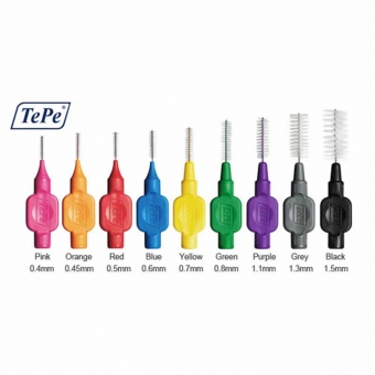 TePe Original Interdental Brushes Bulk 25 Pack Pink - Size 0 (0.4mm)