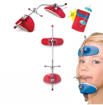 Comfi-Max Fully Adjustable Facemask Red 