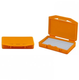 Dentaline Clear Relief Wax Unscented Orange Box 