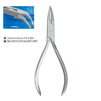 Utility Pliers Standard Angled 4mm Wide Tips 