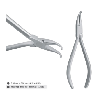 Utility Pliers Mini Angled 2.4mm Wide Tips 