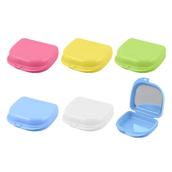 Retainer Cases with Mirror 85 x 82 x 28mm Assorted 