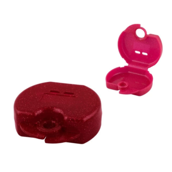 Retainer Cases Euro Mini 31 x 76 x 64mm Red Sparkle 