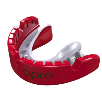 Opro Self-Fit Gen3 Gold Braces Red/Pearl Mouthguard 