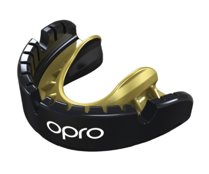 Opro Self-Fit Gen3 Gold Braces Black/Pearl Mouthguard 