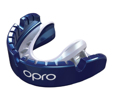 Opro Self-Fit Gen3 Gold Braces Blue/Pearl Mouthguard 