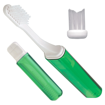 Travel Orthodontic V-Trim Toothbrush Green 