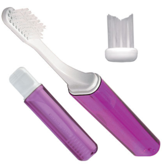 Travel Orthodontic V-Trim Toothbrush Purple 