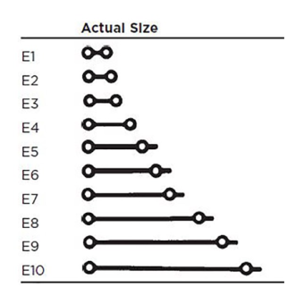 E-Links Size 1 Clear 