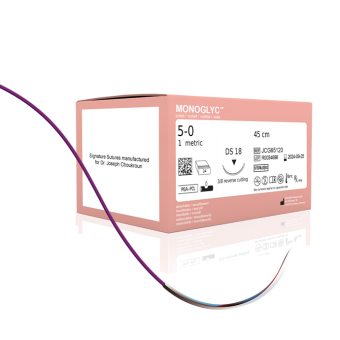 Monoglyc Sutures 4/0,DS18, 45cm 