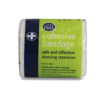 Cohesive Bandage - Latex Free 5cm X 4m 