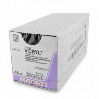 Vicryl Rapide Sutures Conv. Cutting W9935 X-1 - 22mm 3/0 45cm