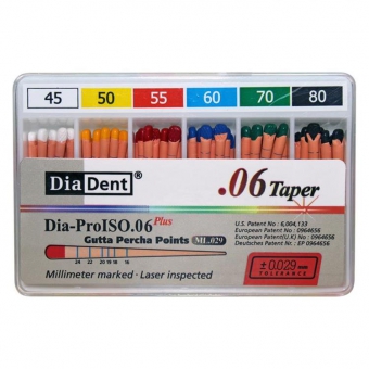 Dia-Pro Iso Plus Gutta Percha .06 Taper Assorted 45-80