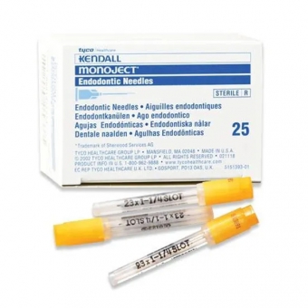 Monoject Endodontic Irrigation Needles Sterile 27G Yellow