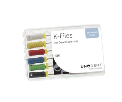 Unodent Professional Stainless Steel K File 28mm Size 6 