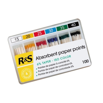 R&S Paper Points 6% Taper ISO 15 - 30mm (100) 
