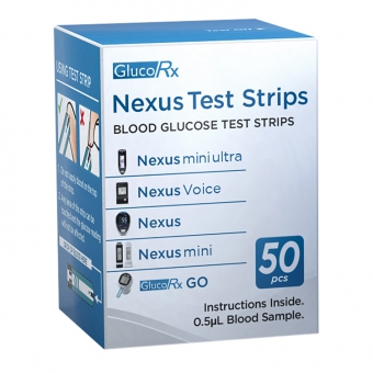 GlucoRx Nexus Blood Glucose Test Strips
