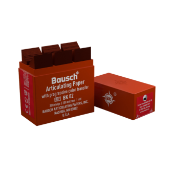Bausch Articulating Paper Red / Red BK 02 Thick 200µ 