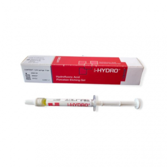 i-HYDRO Hydrofluoric Acid Porcelain Etching Gel 9% 1.2ml Syringe