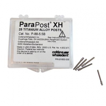 ParaPost XH Titanium Alloy Posts Refills 4 - Yellow 1.0mm