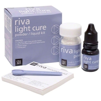 Riva Light Cure Glass Ionomer Powder/Liquid Kit A1 