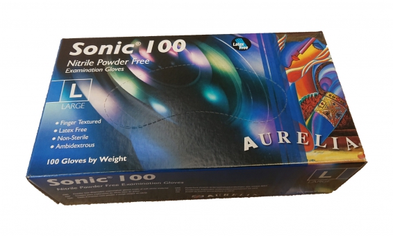 Sonic 100 - Nitrile Examination Gloves x100 XSmall