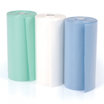 Paper Bib Roll Disposable Blue