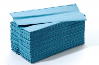 1 Ply C-Fold Hand Towels Blue