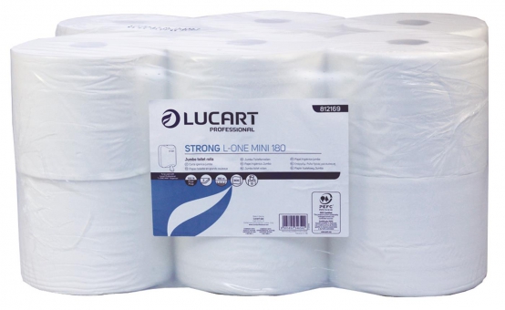Lucart Professional Strong 360 Jumbo Toilet Paper 2 Ply White