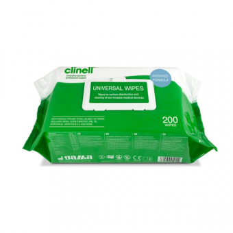 Clinell Universal Sanitising Wipes 200 Pack
