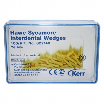 Hawe Sycamore Interdental Wedges Refill 822/40 - Yellow