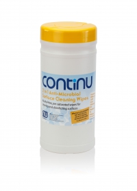 Continu 2 in 1 Anti-Microbial Sanitising Wipes Tub